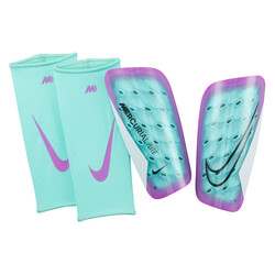 Protège tibias Nike Mercurial Hardshell bleu rose sur