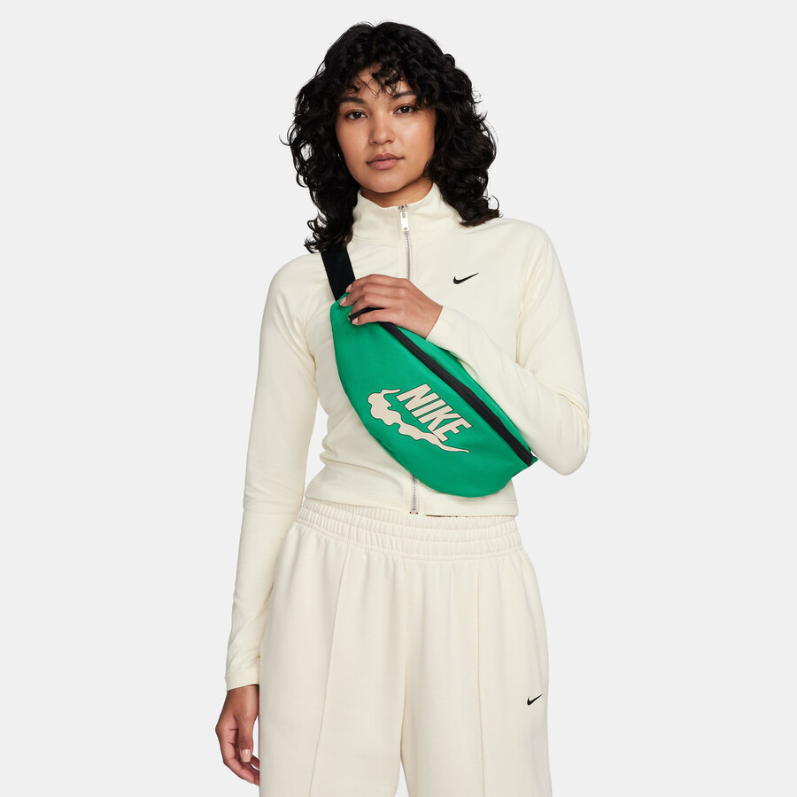 Sacoche banane Nike Heritage vert blanc