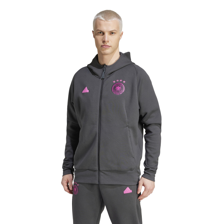 Veste survêtement Allemagne Travel gris rose 2024