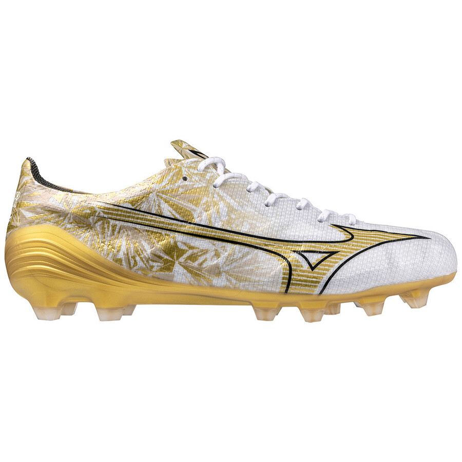 Mizuno Alpha Elite FG blanc or