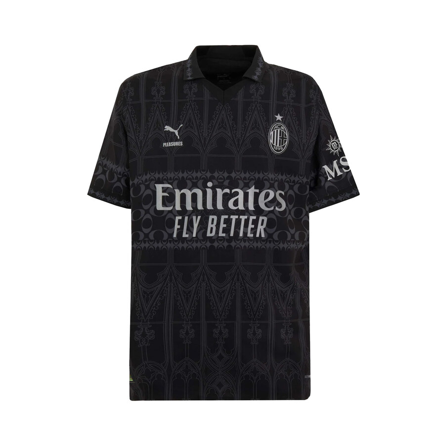 Maillot Milan AC x Pleasures noir 2023/24