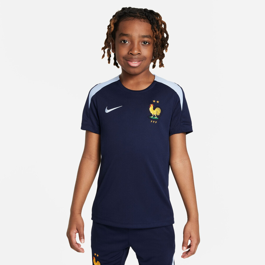 Maillot entraînement Equipe de France Strike bleu foncé 2024