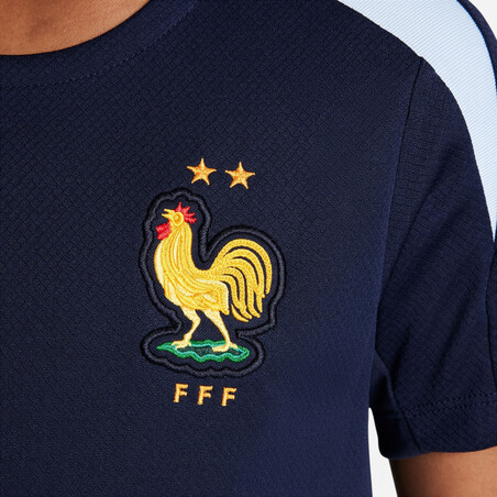 Maillot entraînement Equipe de France Strike bleu foncé 2024