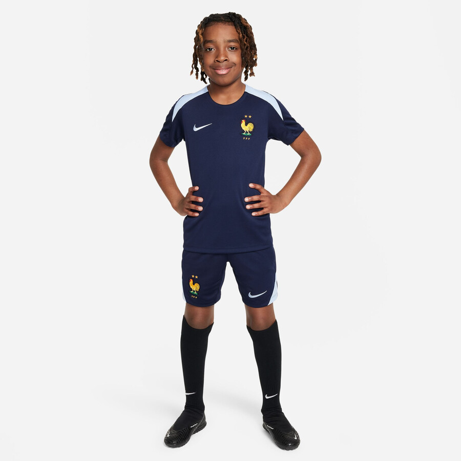 Maillot entraînement Equipe de France Strike bleu foncé 2024