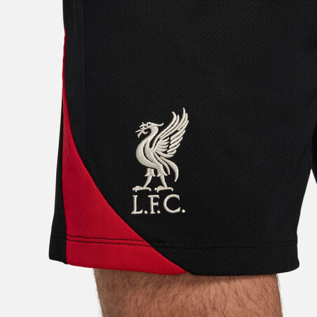 Short entraînement Liverpool Strike noir rouge 2024/25