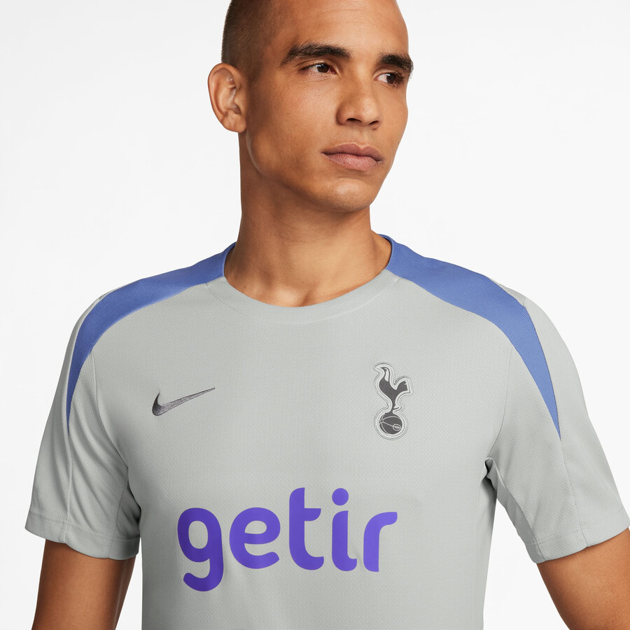 Maillot entraînement Tottenham Strike gris bleu 2024/25