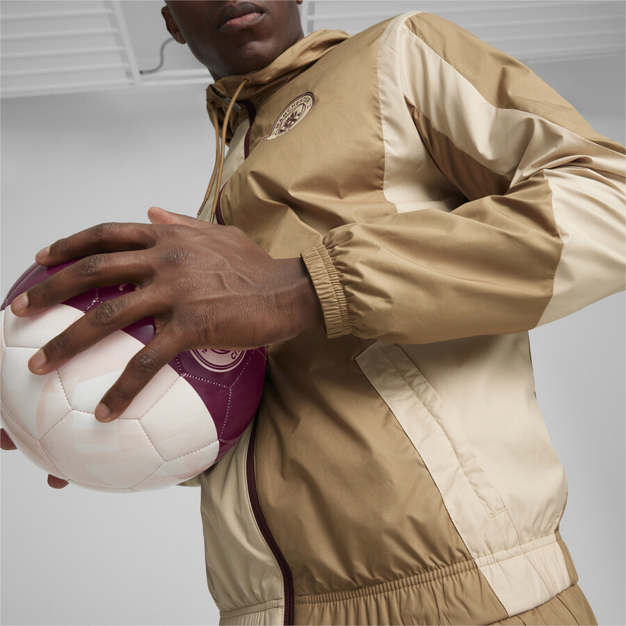 Veste survêtement avant match Manchester City marron 2023/24