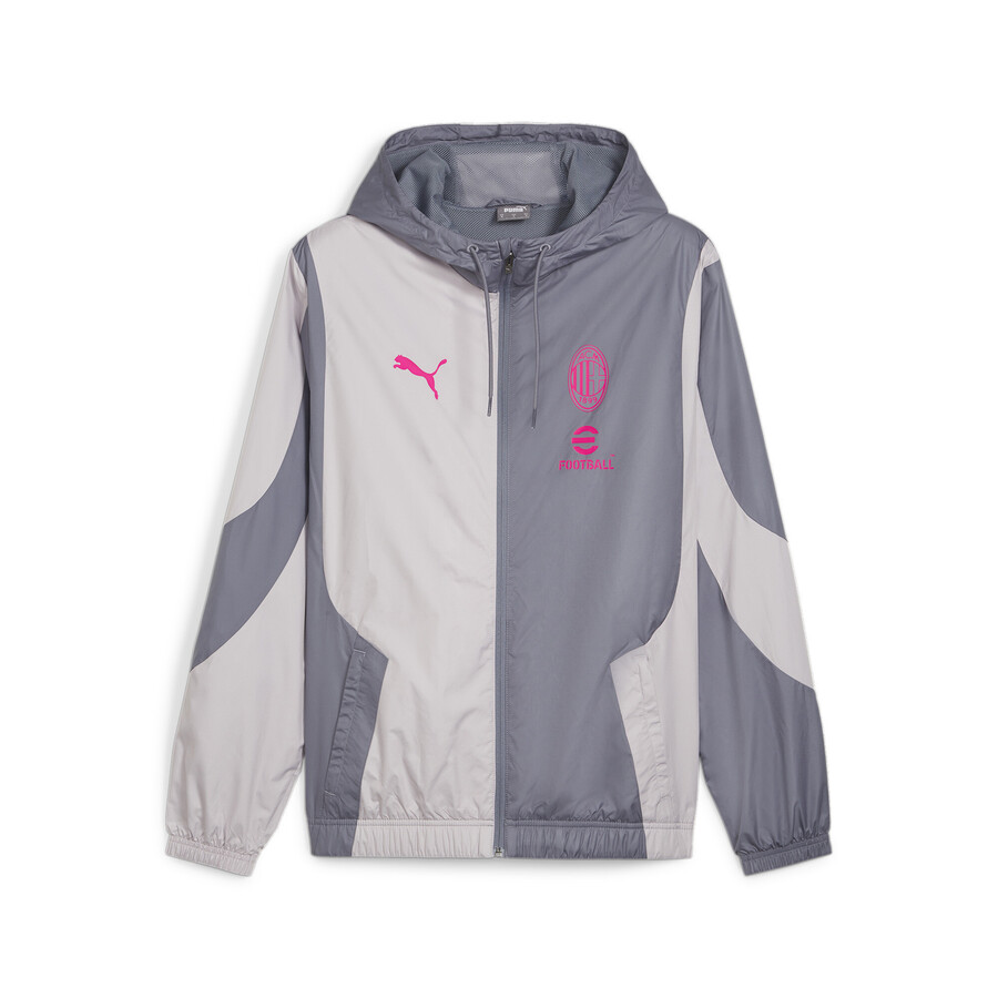 Veste survêtement avant match Milan AC gris rose 2023/24