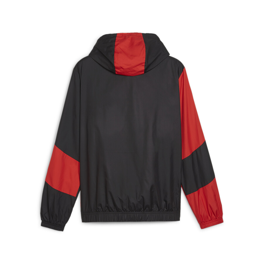 Veste survêtement avant match Milan AC noir rouge 2023/24