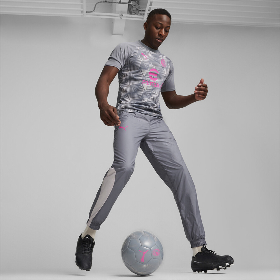 Pantalon survêtement avant match Milan AC gris rose 2023/24