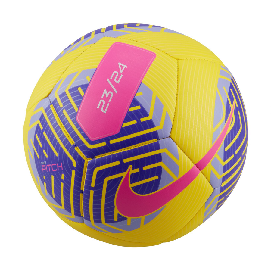 Ballon Nike Pitch jaune rose