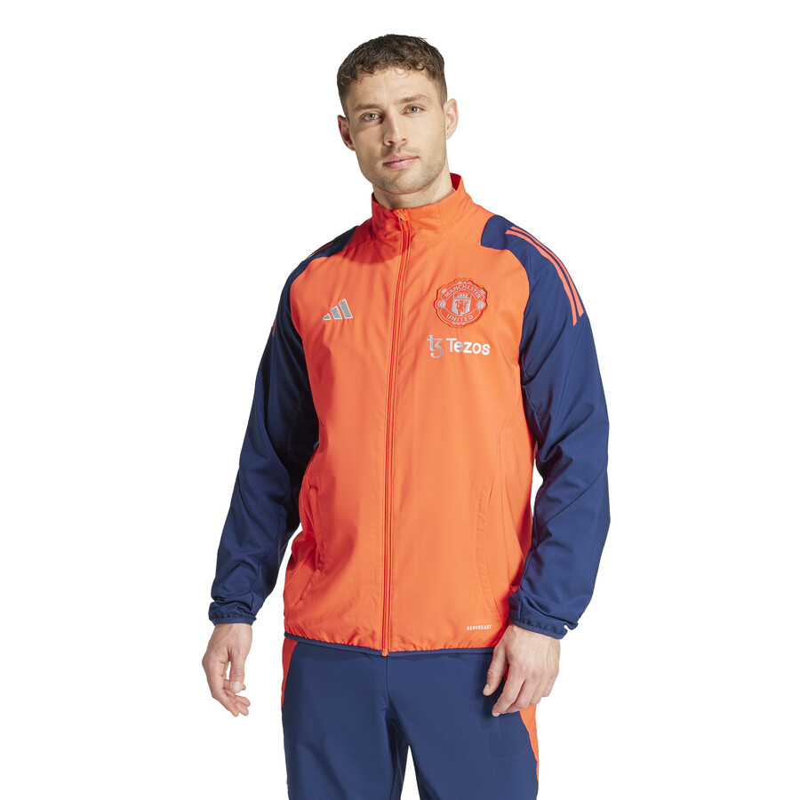 Veste survêtement Manchester United woven orange bleu 2024/25