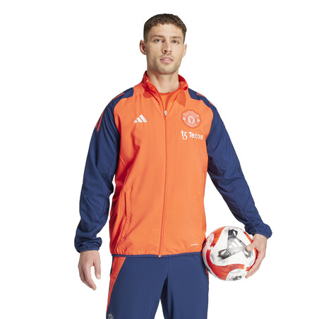 Veste survêtement Manchester United woven orange bleu 2024/25