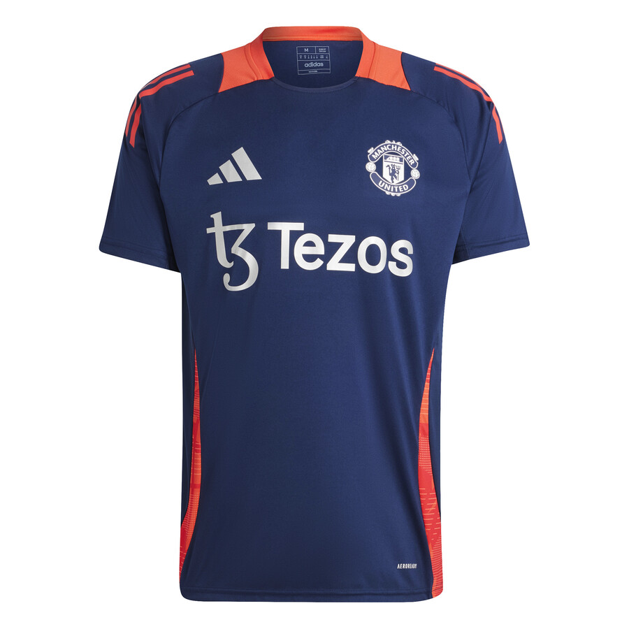 Maillot entraînement Manchester United bleu orange 2024/25