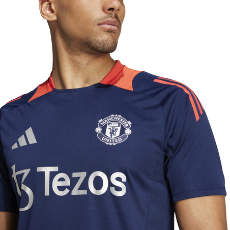 Maillot entraînement Manchester United bleu orange 2024/25