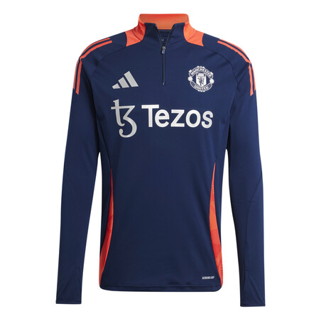 Sweat zippé Manchester United bleu orange 2024/25