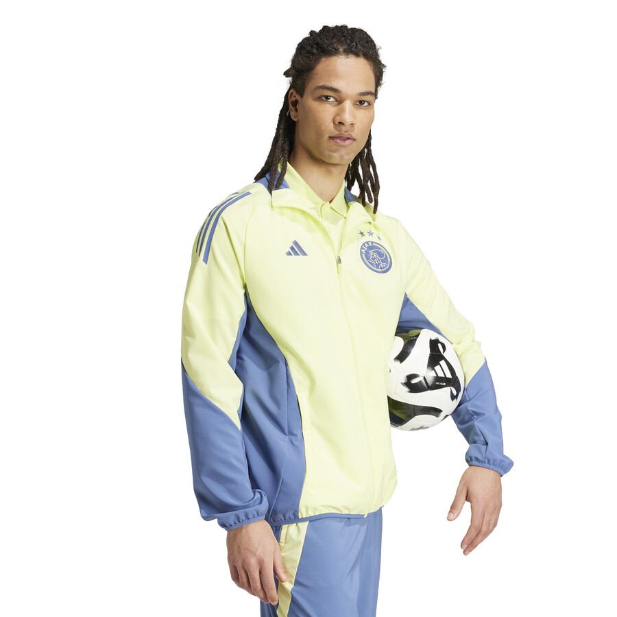 Veste survêtement Ajax Amsterdam woven jaune bleu 2024/25