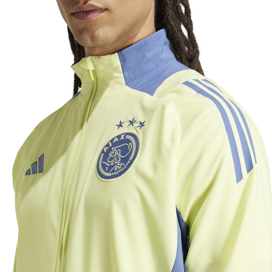 Veste survêtement Ajax Amsterdam woven jaune bleu 2024/25