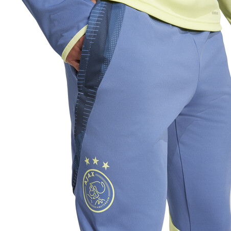 Pantalon survêtement Ajax Amsterdam bleu jaune 2024/25