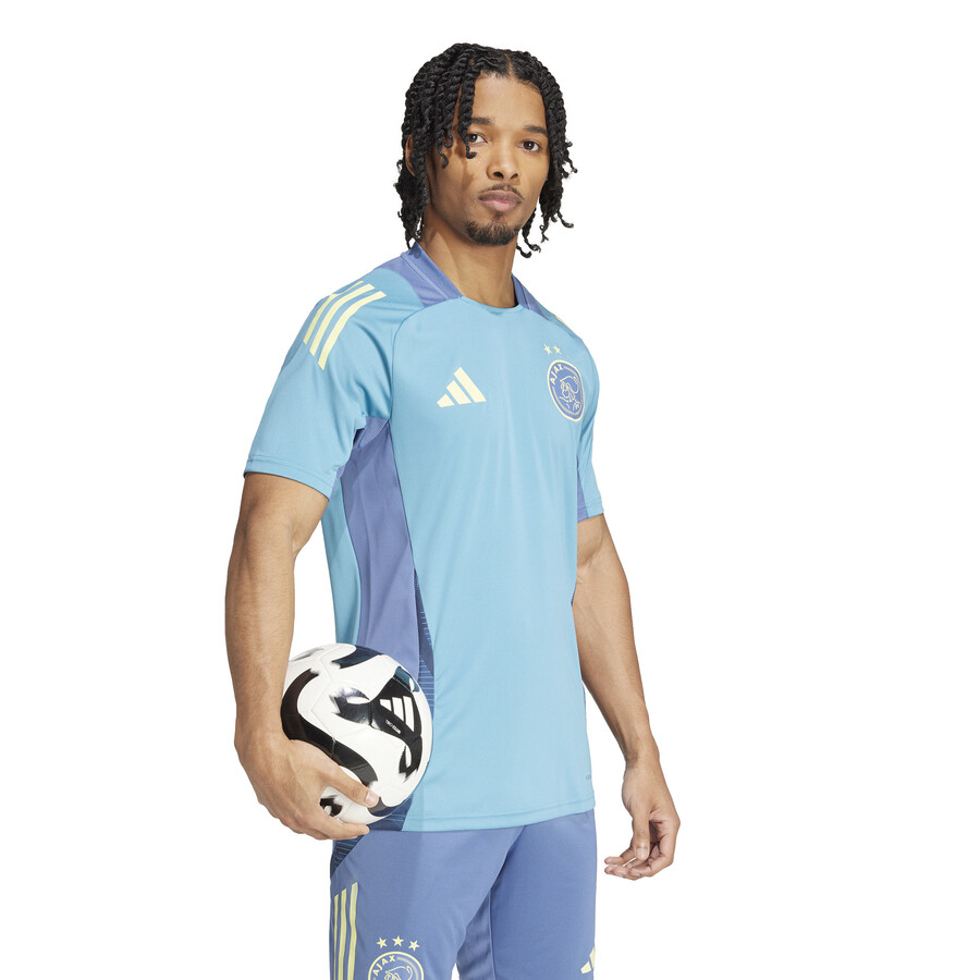 Maillot entraînement Ajax Amsterdam bleu jaune 2024/25