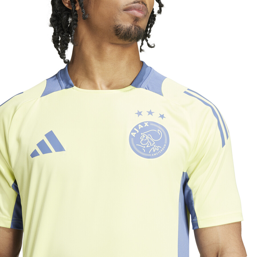 Maillot entraînement Ajax Amsterdam jaune bleu 2024/25