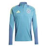 Sweat zippé Ajax Amsterdam bleu jaune 2024/25