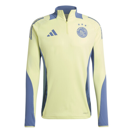 Sweat zippé Ajax Amsterdam jaune bleu 2024/25
