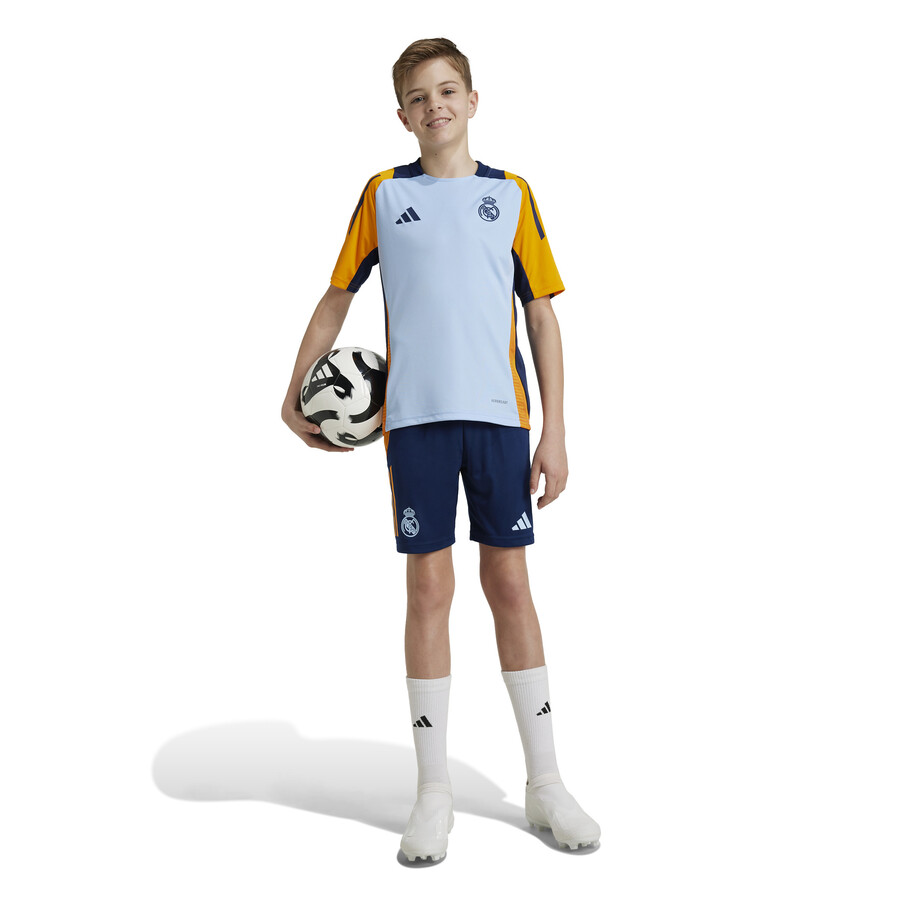 Maillot entraînement junior Real Madrid bleu orange 2024/25