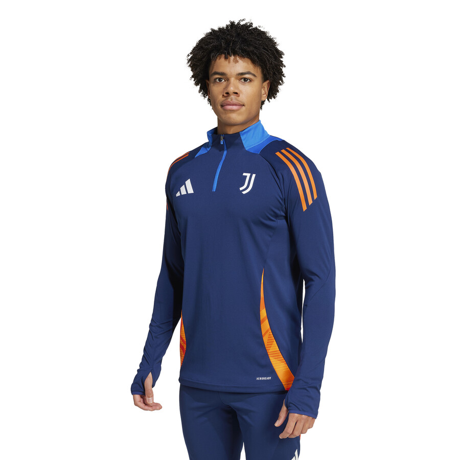 Sweat zippé Juventus bleu orange 2024/25