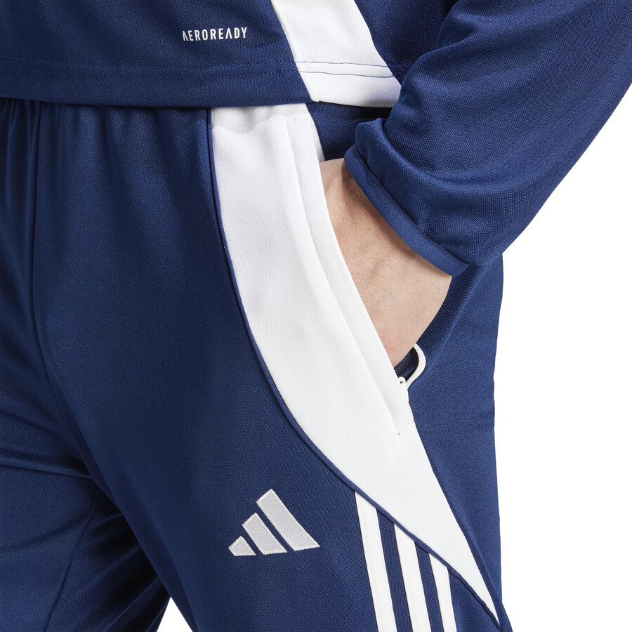 Pantalon survetement adidas Tiro24 bleu fonce sur Foot