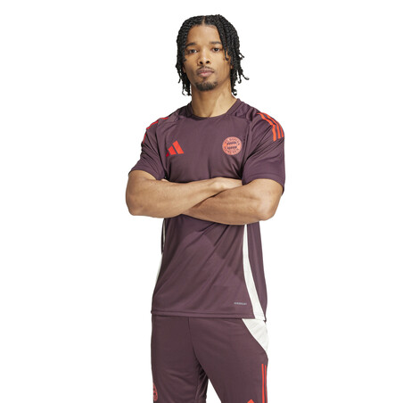 Maillot entraînement Bayern Munich rouge blanc 2024/25