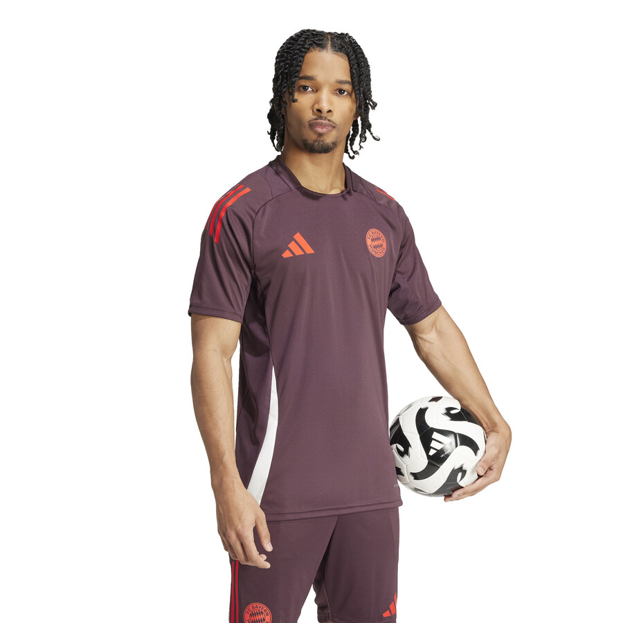 Maillot entraînement Bayern Munich rouge blanc 2024/25