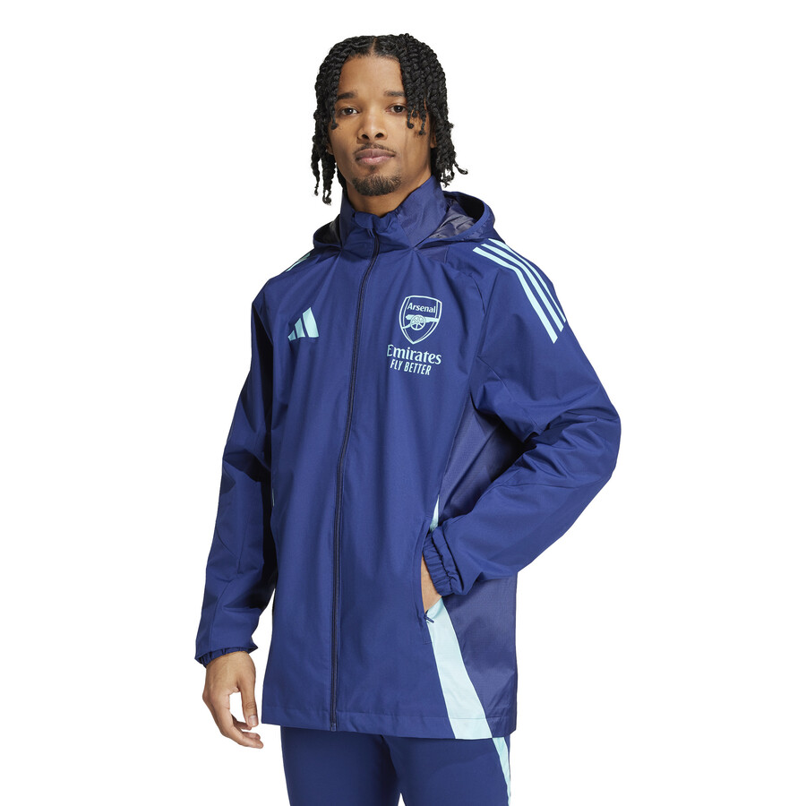 Veste imperméable Arsenal bleu 2024/25