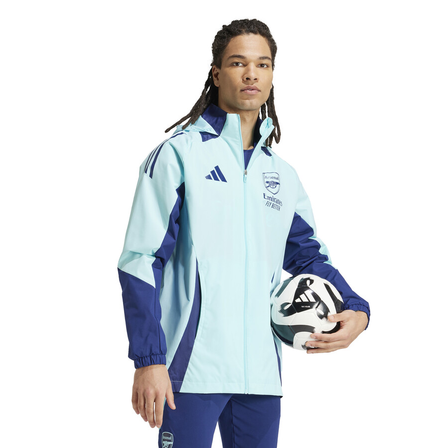 Veste imperméable Arsenal bleu ciel 2024/25