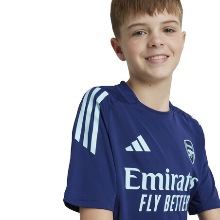 Maillot entraînement junior Arsenal bleu 2024/25