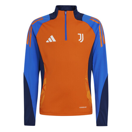 Sweat zippé junior Juventus orange bleu 2024/25