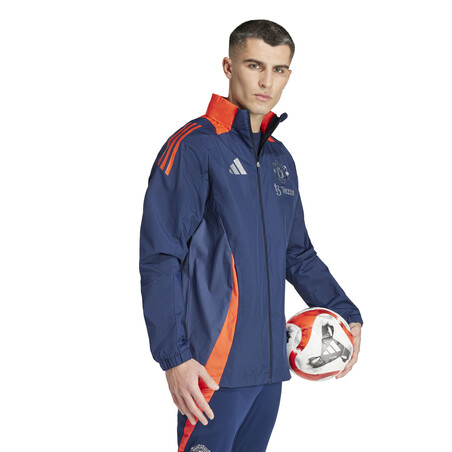 Veste imperméable Manchester United bleu orange 2024/25