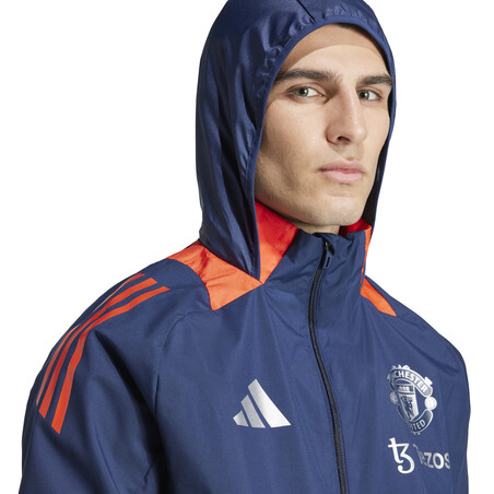 Veste imperméable Manchester United bleu orange 2024/25