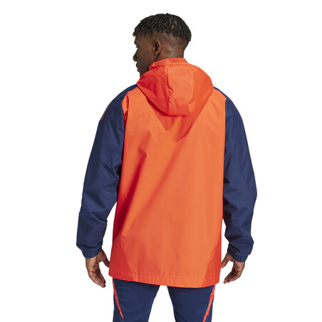 Veste imperméable Manchester United orange bleu 2024/25