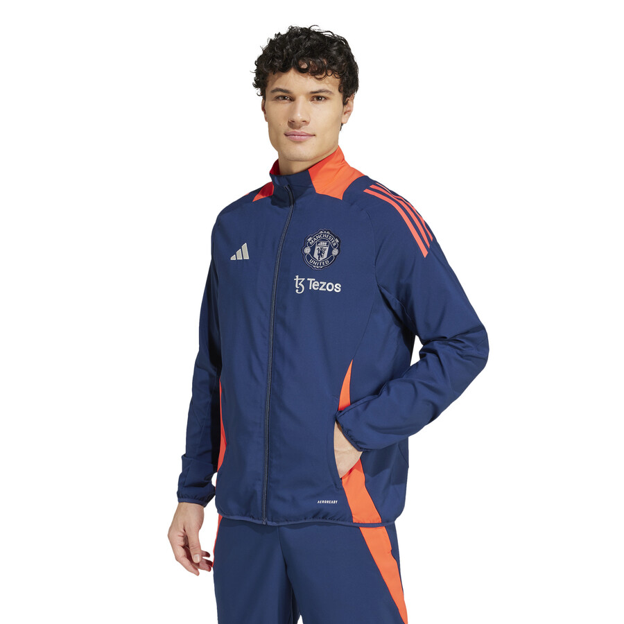 Veste Manchester United woven bleu orange 2024/25