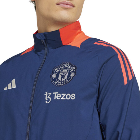 Veste Manchester United woven bleu orange 2024/25