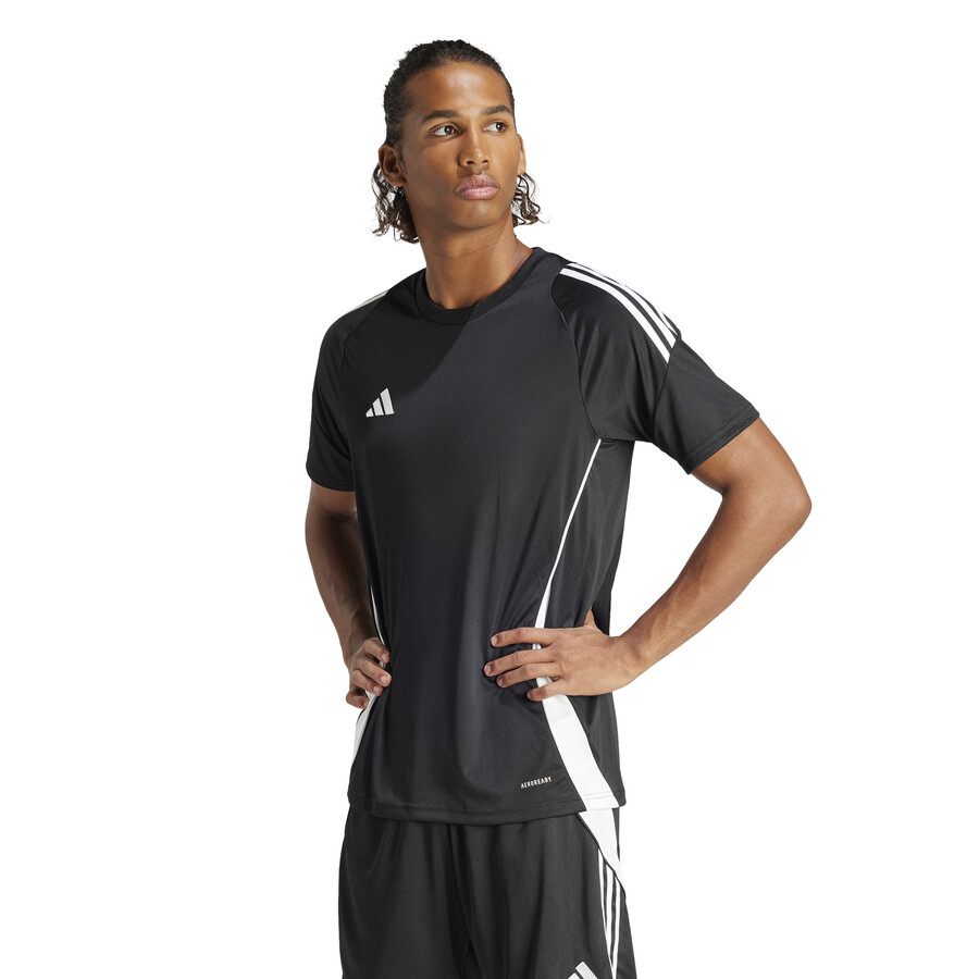 Maillot entraînement adidas Tiro24 noir blanc