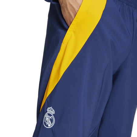 Pantalon survêtement Real Madrid woven bleu orange 2024/25