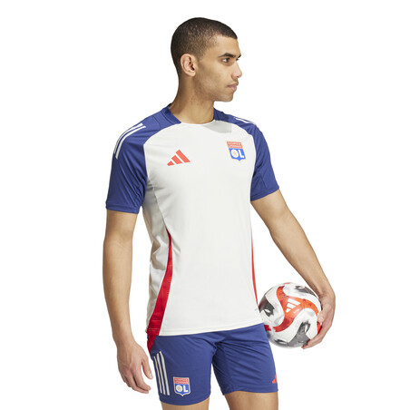 Maillot entraînement OL blanc bleu 2024/25