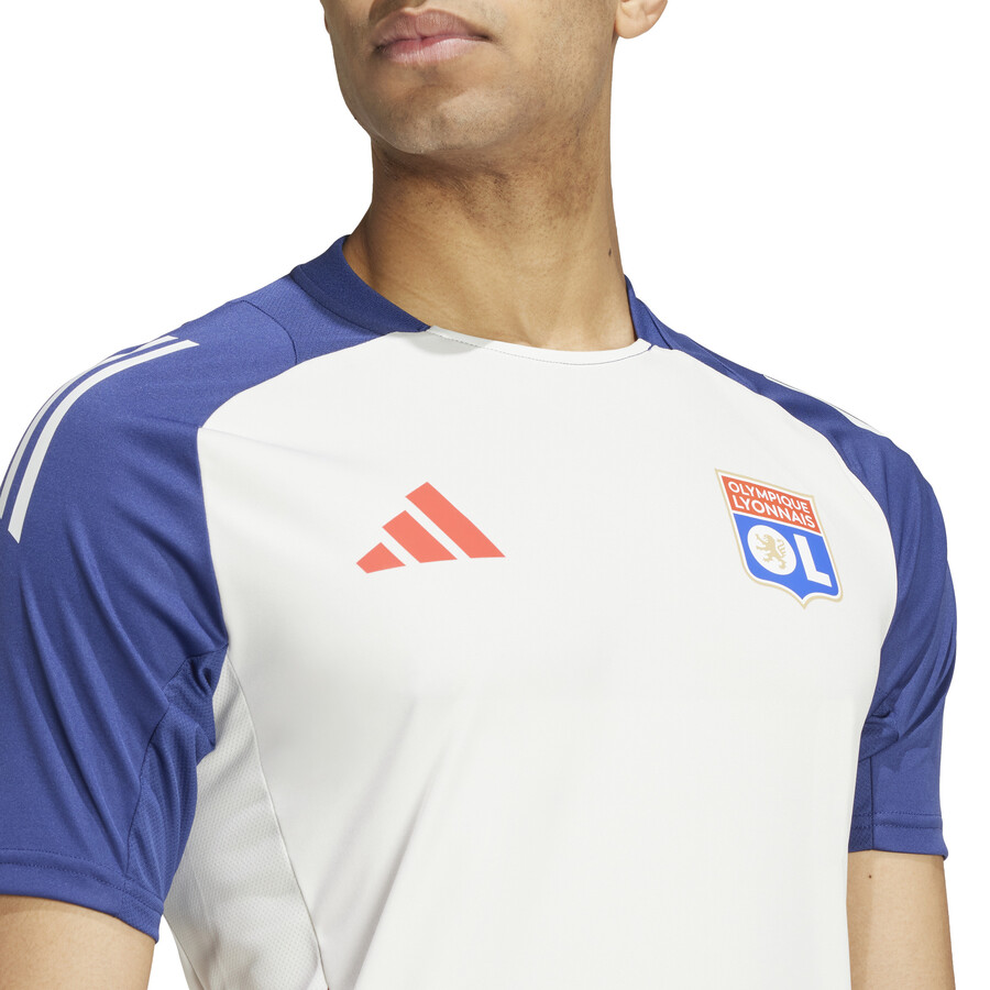 Maillot entraînement OL blanc bleu 2024/25