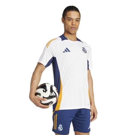 Maillot entraînement Real Madrid blanc bleu 2024/25