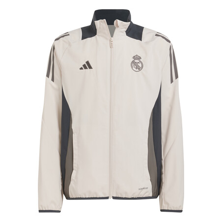 Veste survêtement junior Real Madrid woven beige gris 2024/25