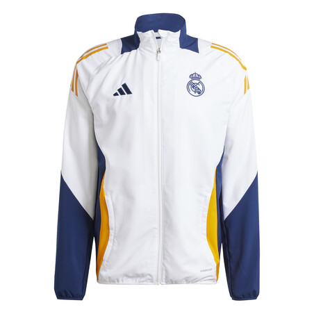 Veste survêtement Real Madrid woven blanc bleu 2024/25