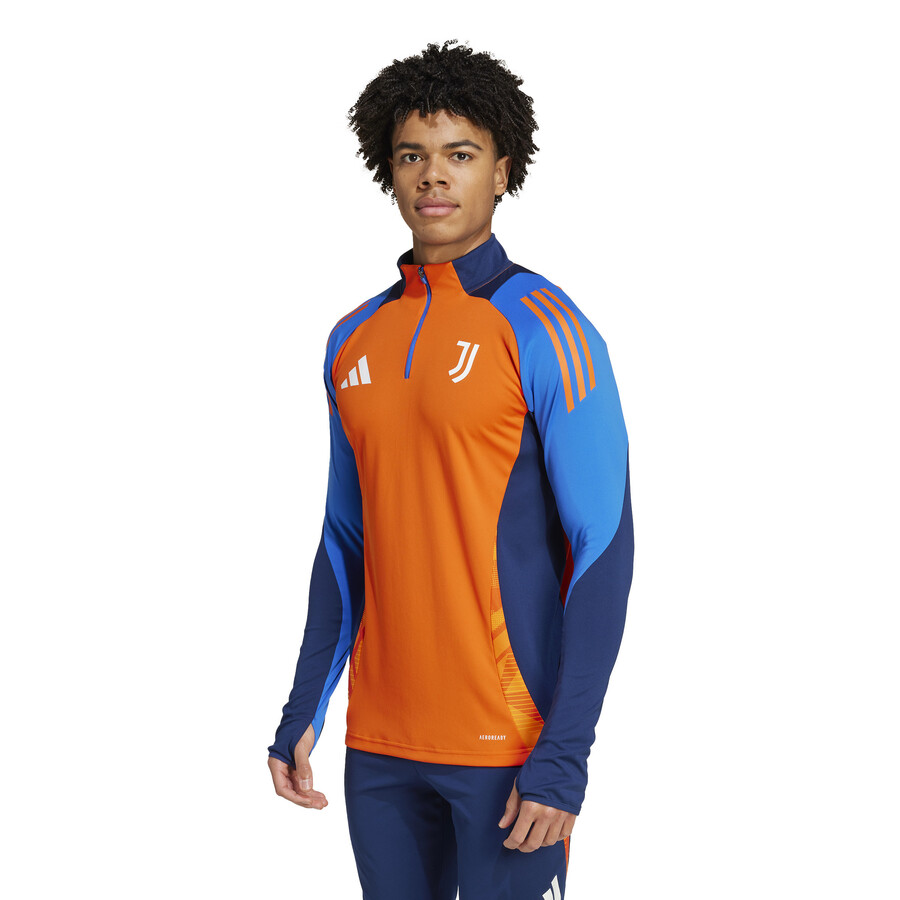 Sweat zippé Juventus orange bleu 2024/25