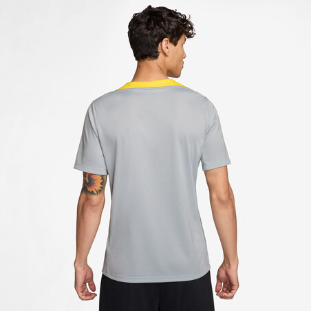 Maillot entraînement Liverpool Strike gris jaune 2024/25